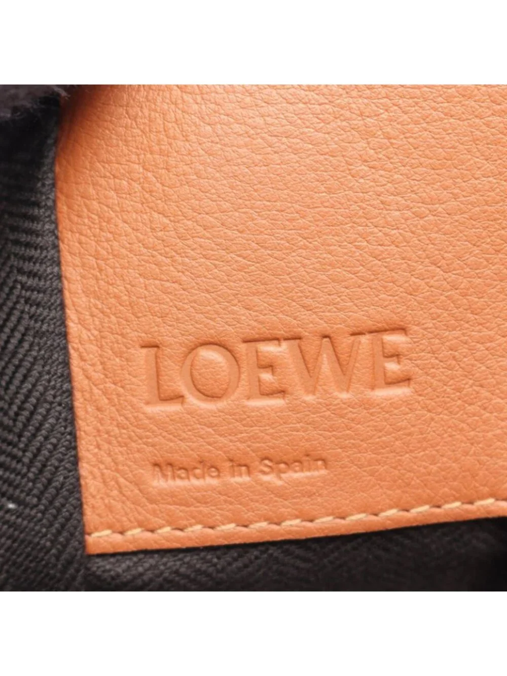 Loewe Handbag Hammock Bag Compact 2-Way Brown Leather
